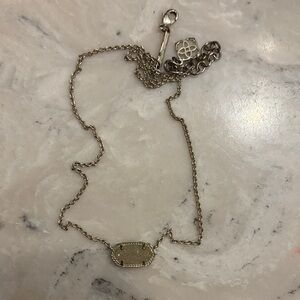 Kendra Scott Necklace with white gem tarnished somewhat